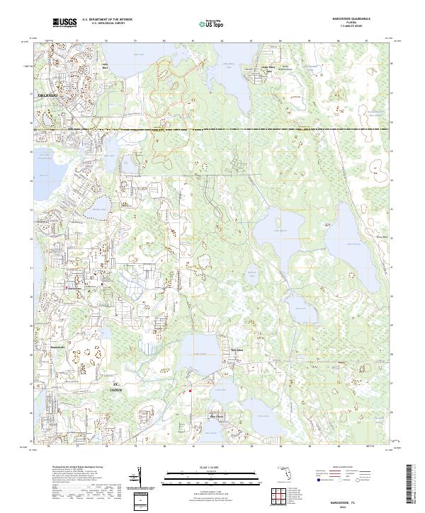 USGS Topographic Map – Narcoossee