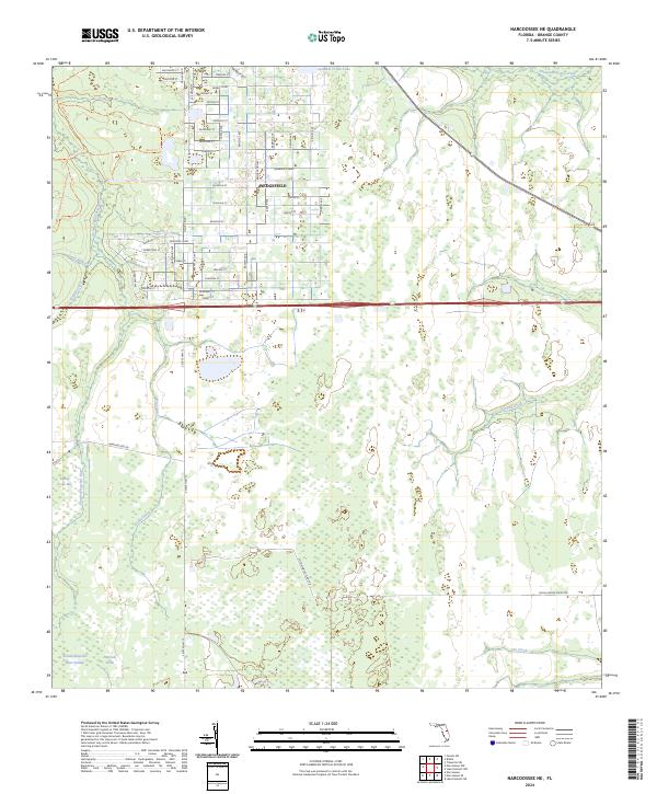 USGS Topographic Map – Narcoossee NE