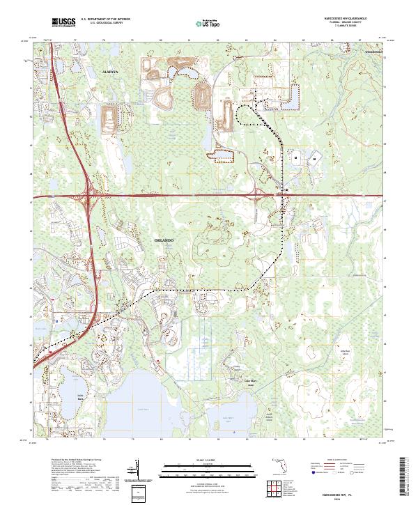 USGS Topographic Map – Narcoossee NW