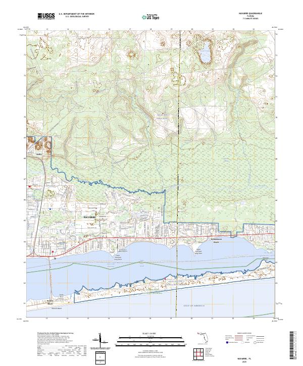 USGS Topographic Map – Navarre