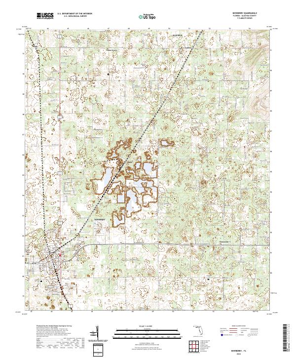 USGS Topographic Map – Newberry