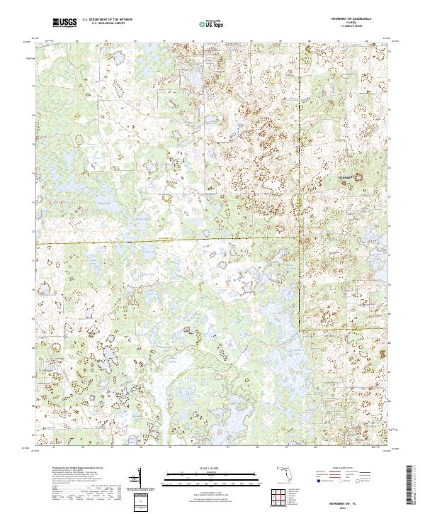USGS Topographic Map – Newberry SW