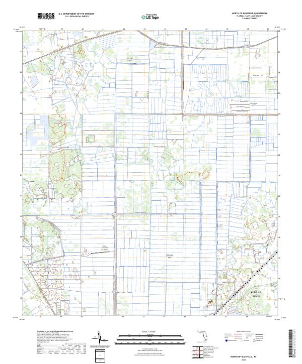 2024 Map of North of Bluefield, 2024 Print