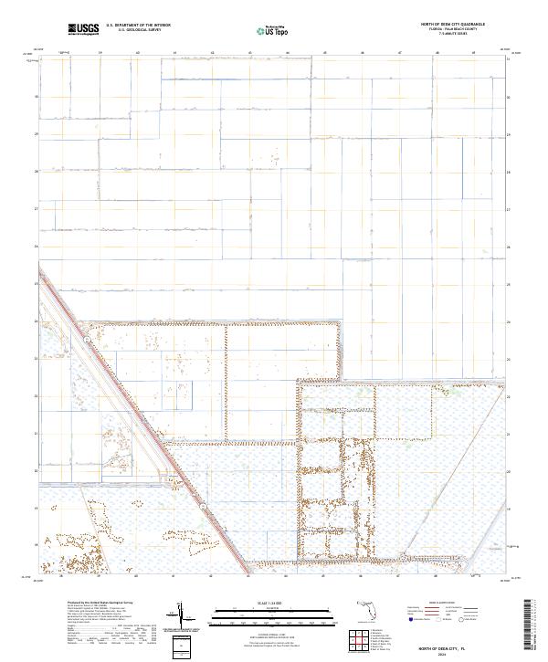 USGS Topographic Map – North of Deem City