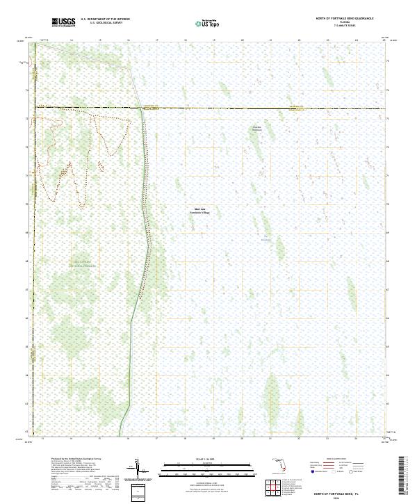 USGS Topographic Map – North of Fortymile Bend
