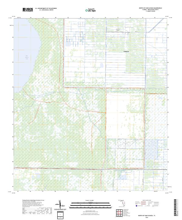 USGS Topographic Map – North of Gum Slough