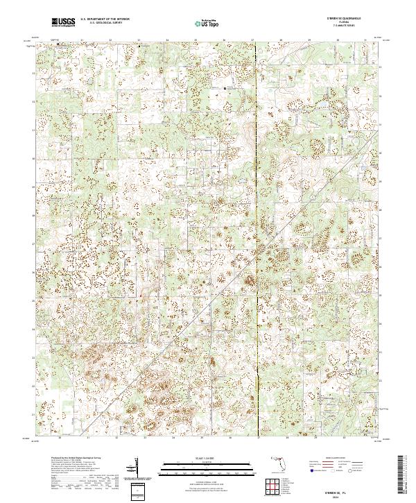 2024 Map of O'Brien SE, 2024 Print