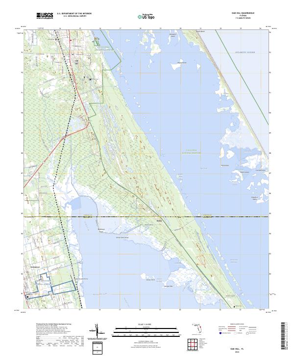 USGS Topographic Map – Oak Hill