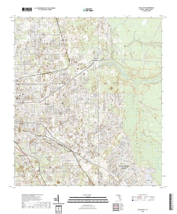 USGS Topographic Map – Ocala East