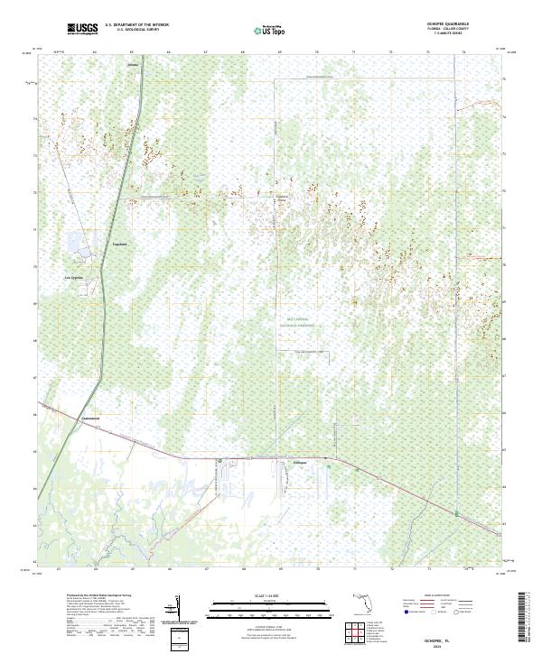USGS Topographic Map – Ochopee