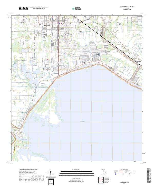 USGS Topographic Map – Okeechobee