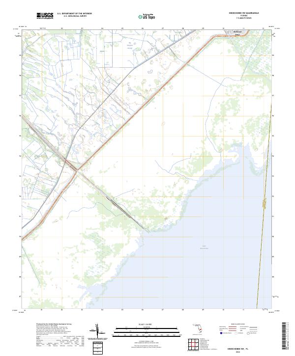 USGS Topographic Map – Okeechobee SW