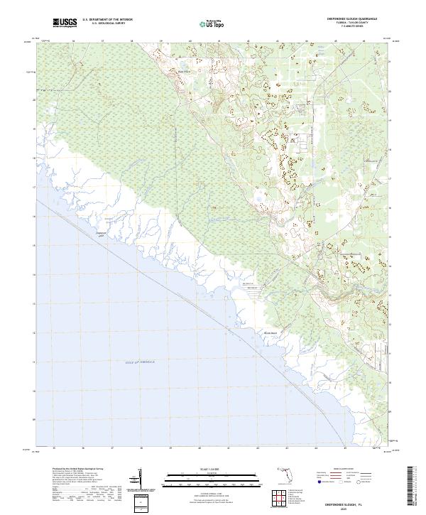 USGS Topographic Map – Okefenokee Slough