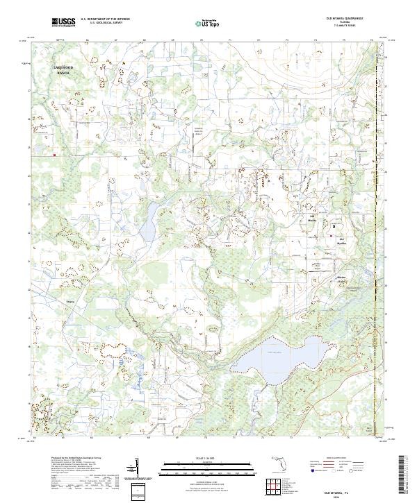 USGS Topographic Map – Old Myakka