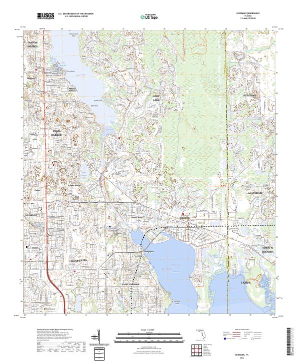 USGS Topographic Map – Oldsmar