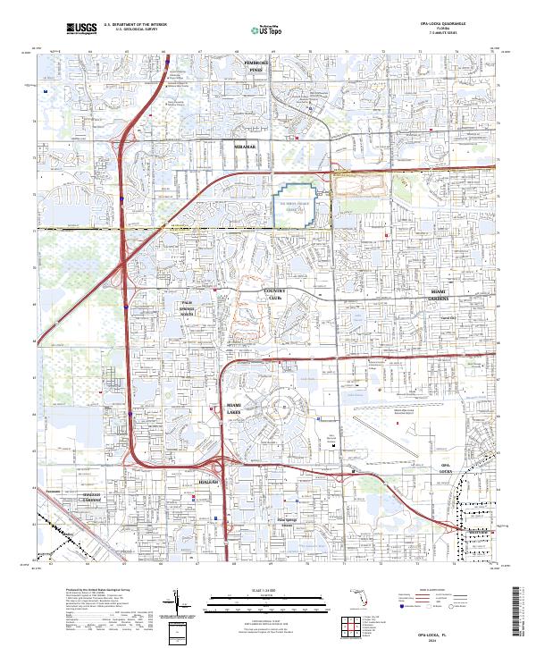 USGS Topographic Map – Opa-locka