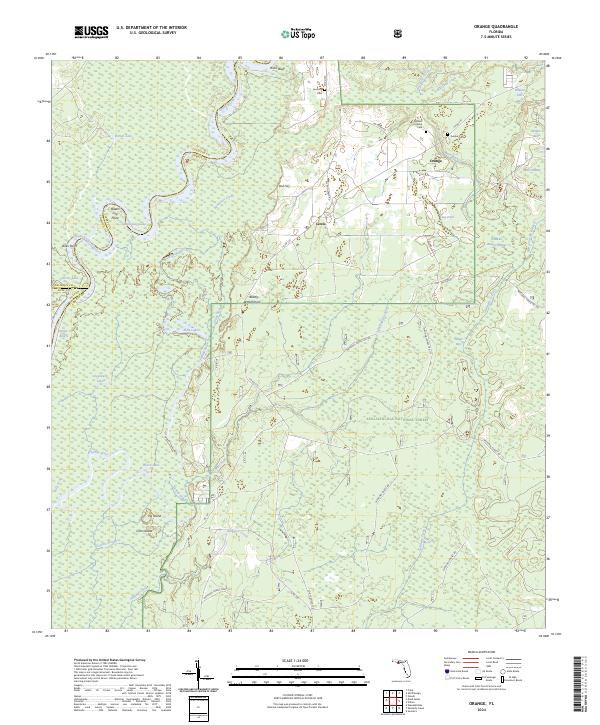 USGS Topographic Map – Orange