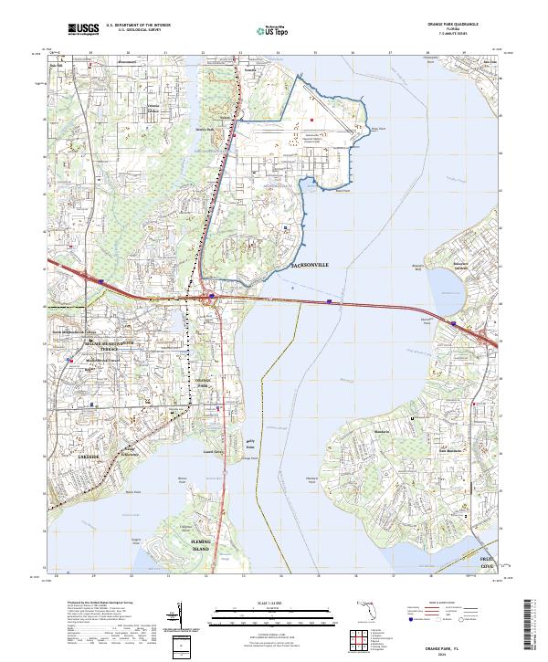 USGS Topographic Map – Orange Park