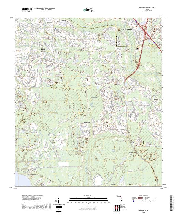 USGS Topographic Map – Orangedale