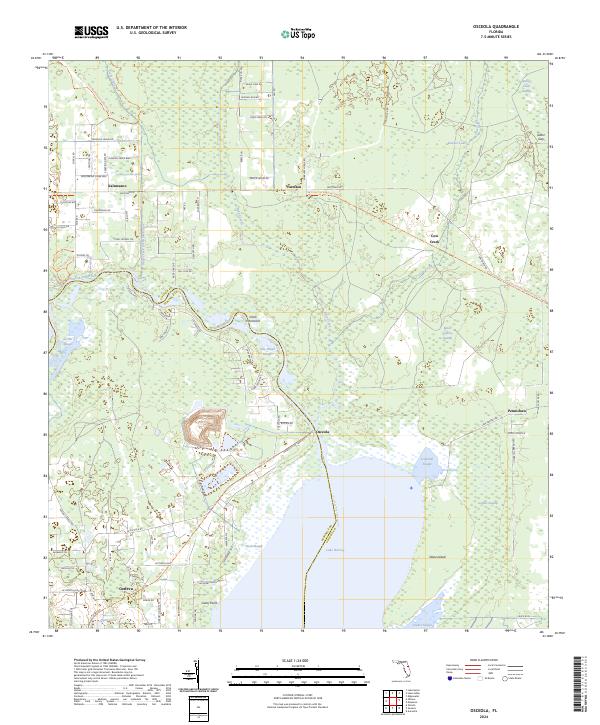 USGS Topographic Map – Osceola