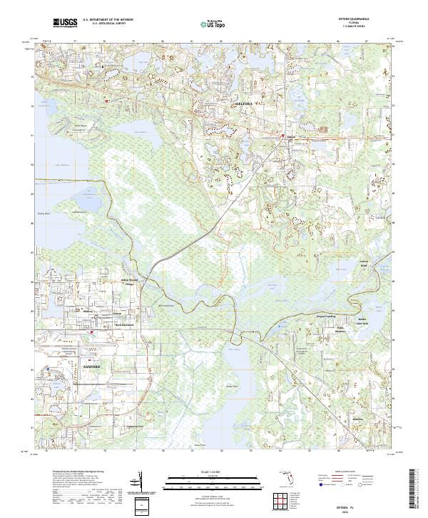 USGS Topographic Map – Osteen