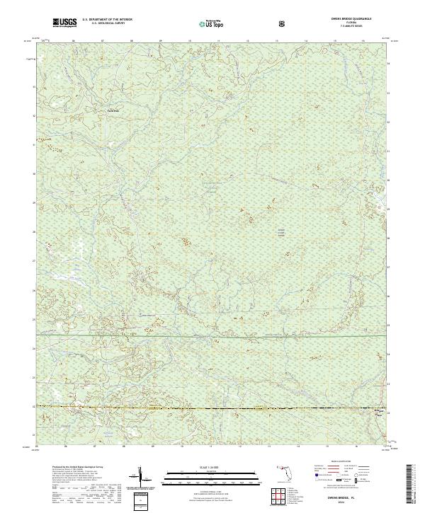 USGS Topographic Map – Owens Bridge