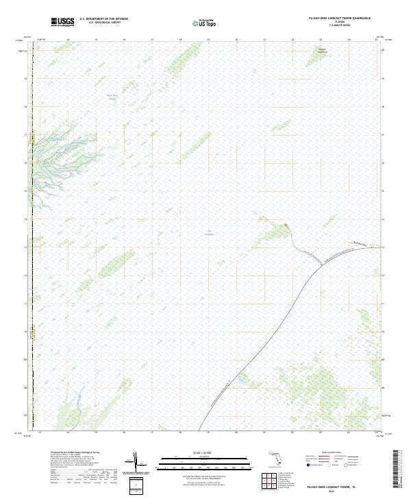 USGS Topographic Map – Pa-Hay-Okee Lookout Tower