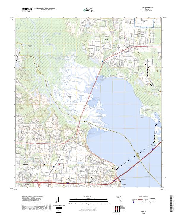 USGS Topographic Map – Pace