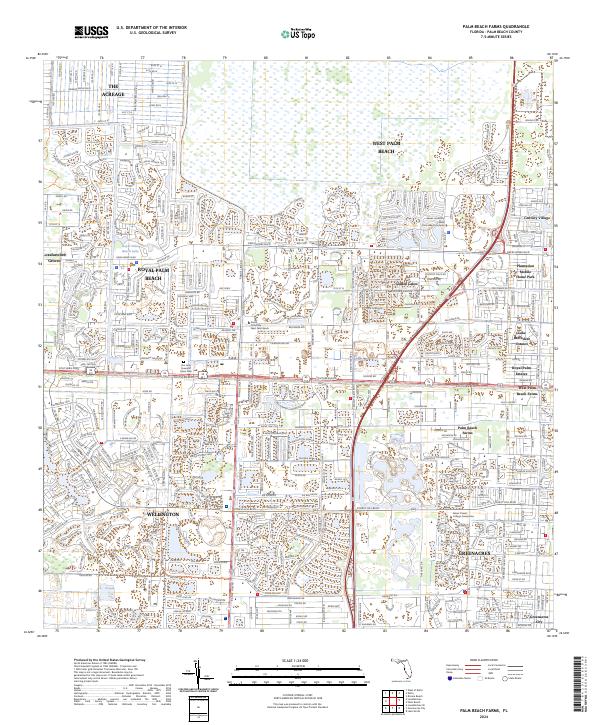 USGS Topographic Map – Palm Beach Farms
