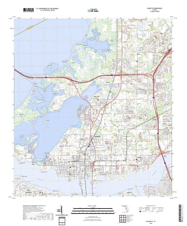 USGS Topographic Map – Palmetto