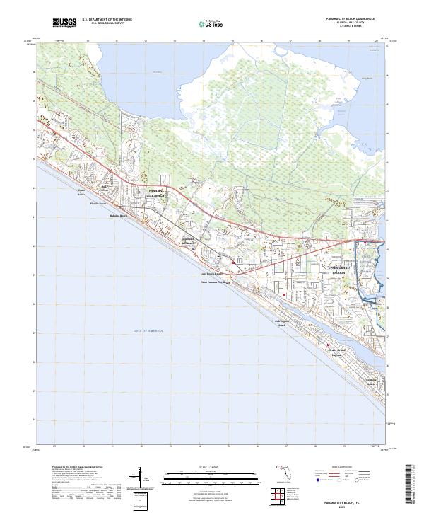 USGS Topographic Map – Panama City Beach