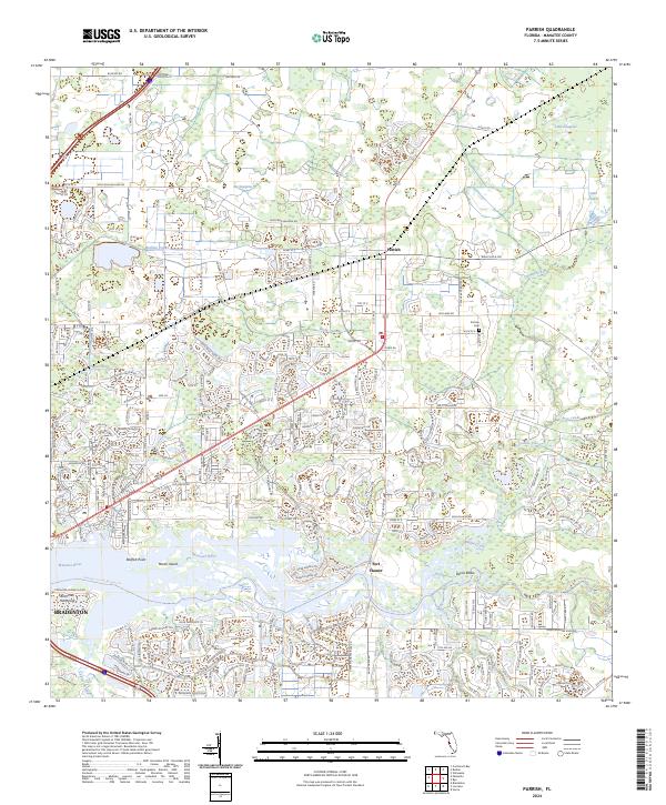 USGS Topographic Map – Parrish