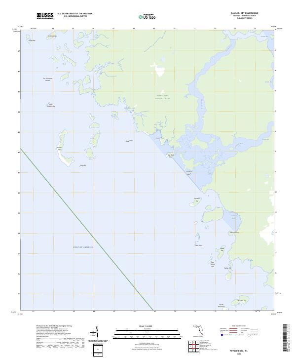 USGS Topographic Map – Pavilion Key