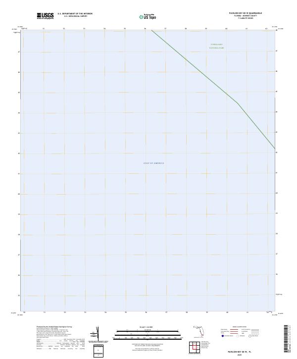 2025 Map of Pavilion Key OE W, 2025 Print