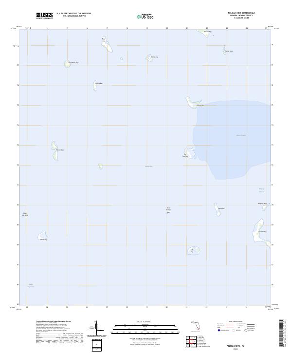 USGS Topographic Map – Pelican Keys