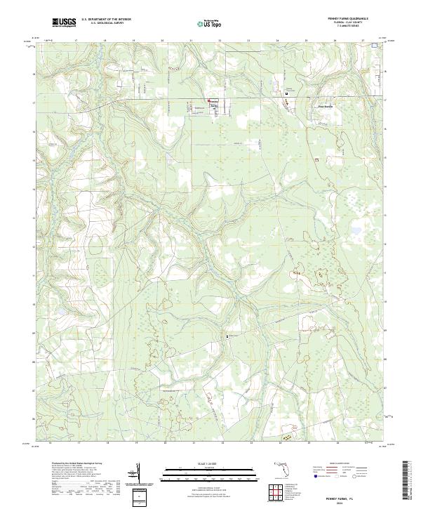 USGS Topographic Map – Penney Farms