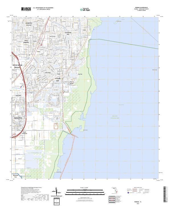 USGS Topographic Map – Perrine