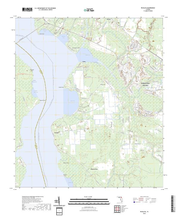 USGS Topographic Map – Picolata