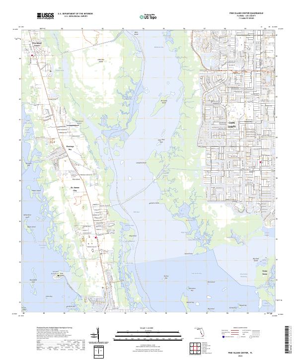 USGS Topographic Map – Pine Island Center