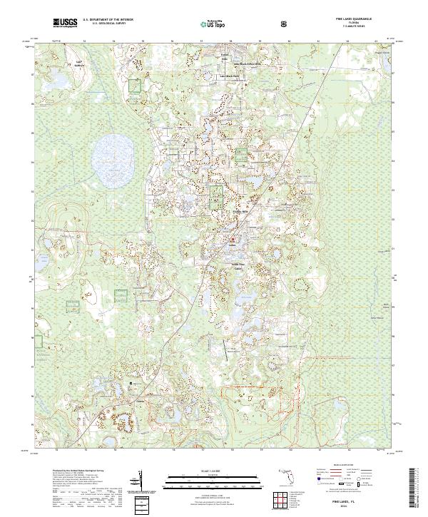 USGS Topographic Map – Pine Lakes