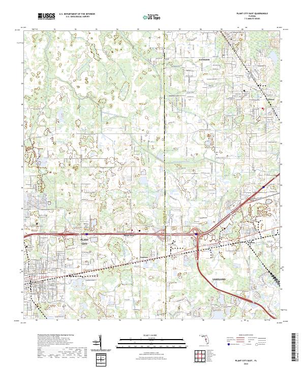 USGS Topographic Map – Plant City East
