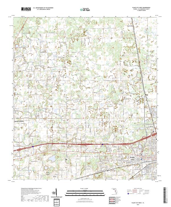 USGS Topographic Map – Plant City West