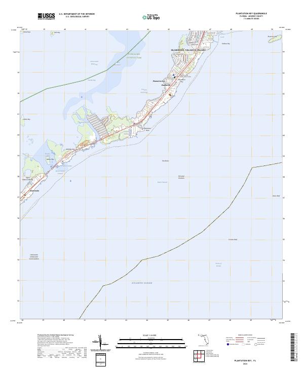 USGS Topographic Map – Plantation Key