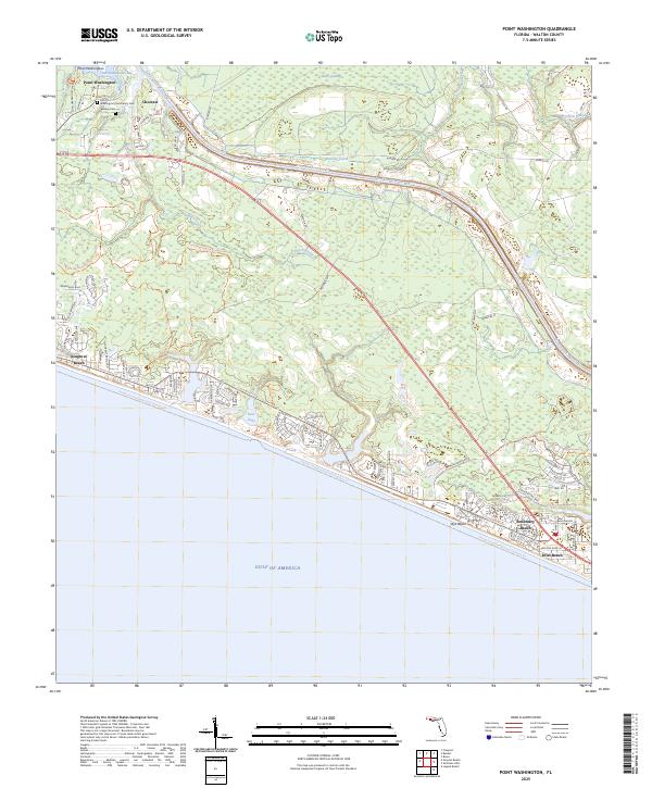 USGS Topographic Map – Point Washington