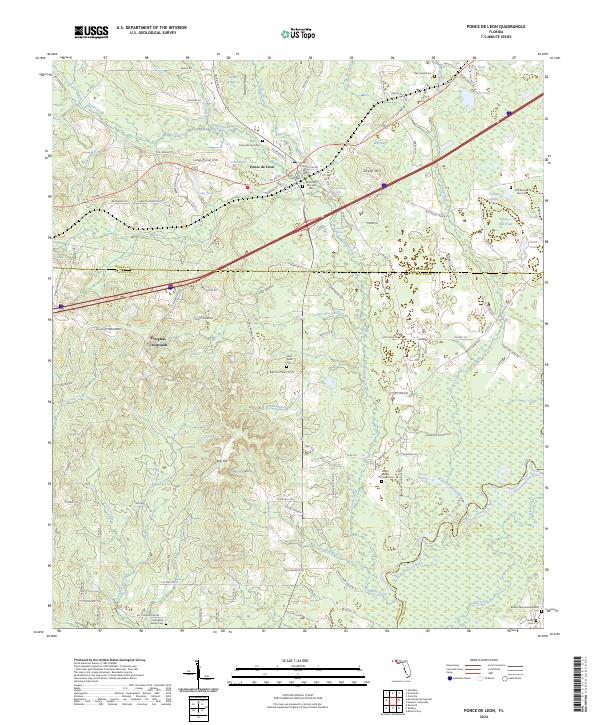 USGS Topographic Map – Ponce de Leon