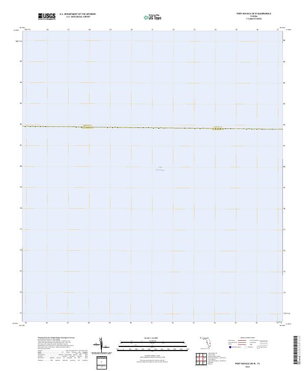 2024 Map of Port Mayaca OE W, 2024 Print