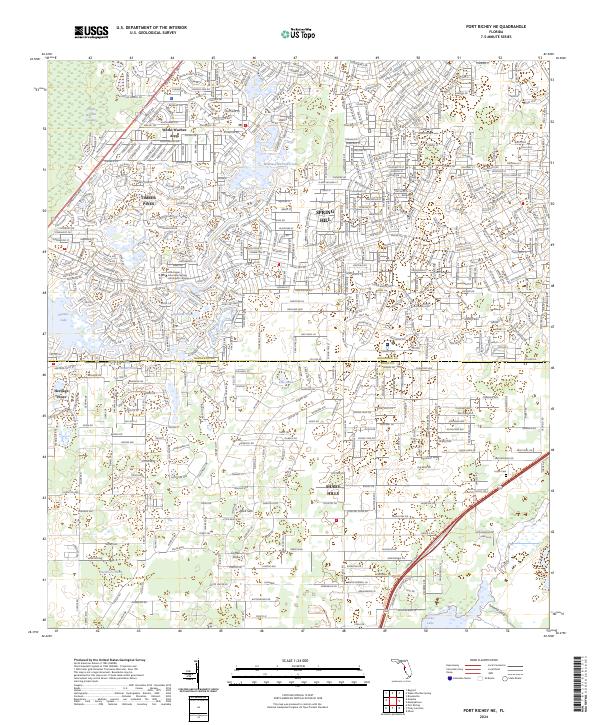 USGS Topographic Map – Port Richey NE