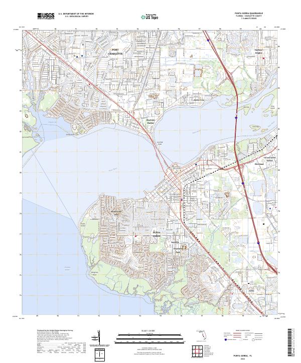 USGS Topographic Map – Punta Gorda