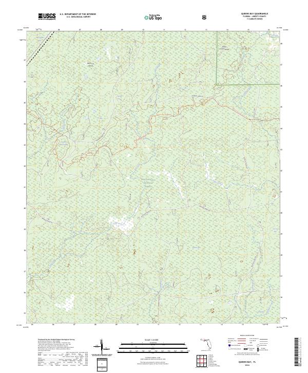USGS Topographic Map – Queens Bay