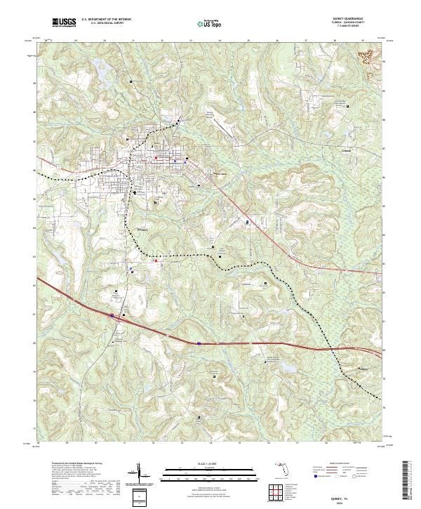 USGS Topographic Map – Quincy